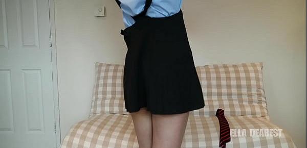  Ella dearest getting dressed into uniform